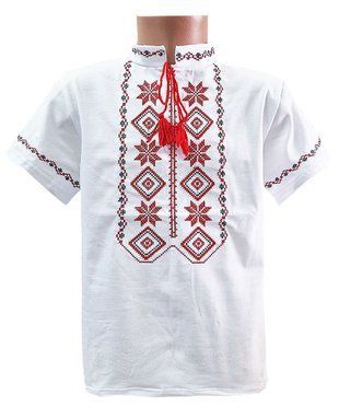 Вишиванка для хлопчика стрейч кулір 32 98075 фото
