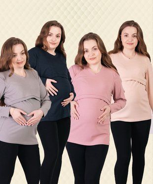 Кофта жіноча для годування рубчик 42-44 300294 фото