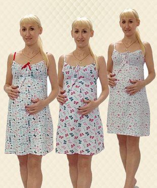 Нічна сорочка для годування кулір 44 97415 фото