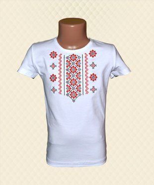 Блуза біла з вишивкою стрейч кулір 36 5501041 фото