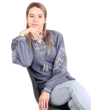 Вишиванка жіноча Цвітана фулікра 42 70271 фото
