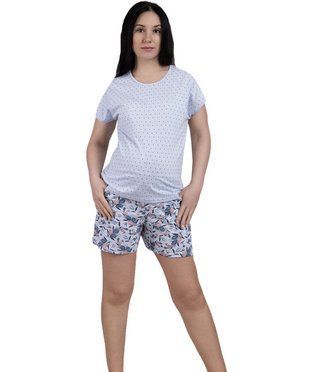 Комплект футболка + шорти Квіти кулір 48-50 300364 фото