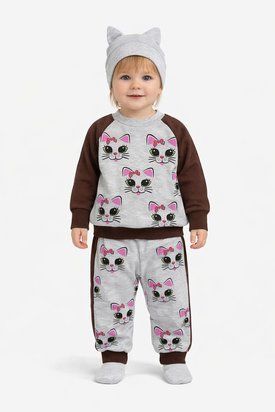 Костюм для дівчинки Кошенята капітон 24 500631 фото