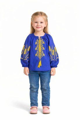 Вишиванка для дівчинки Колоски 98 70060 фото