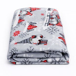Пелюшка трикотажна Гноми червоні (90*70 см) начіс 1 13350 фото
